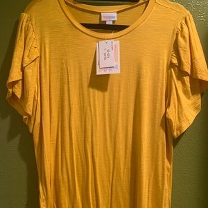 LuLaRoe Large Gold Olive
